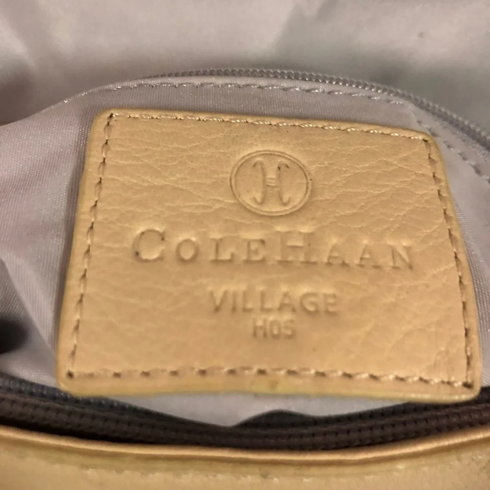 Cole Haan Village H05 Satchel Handbag Beige Pebble - Picture 8 of 8
